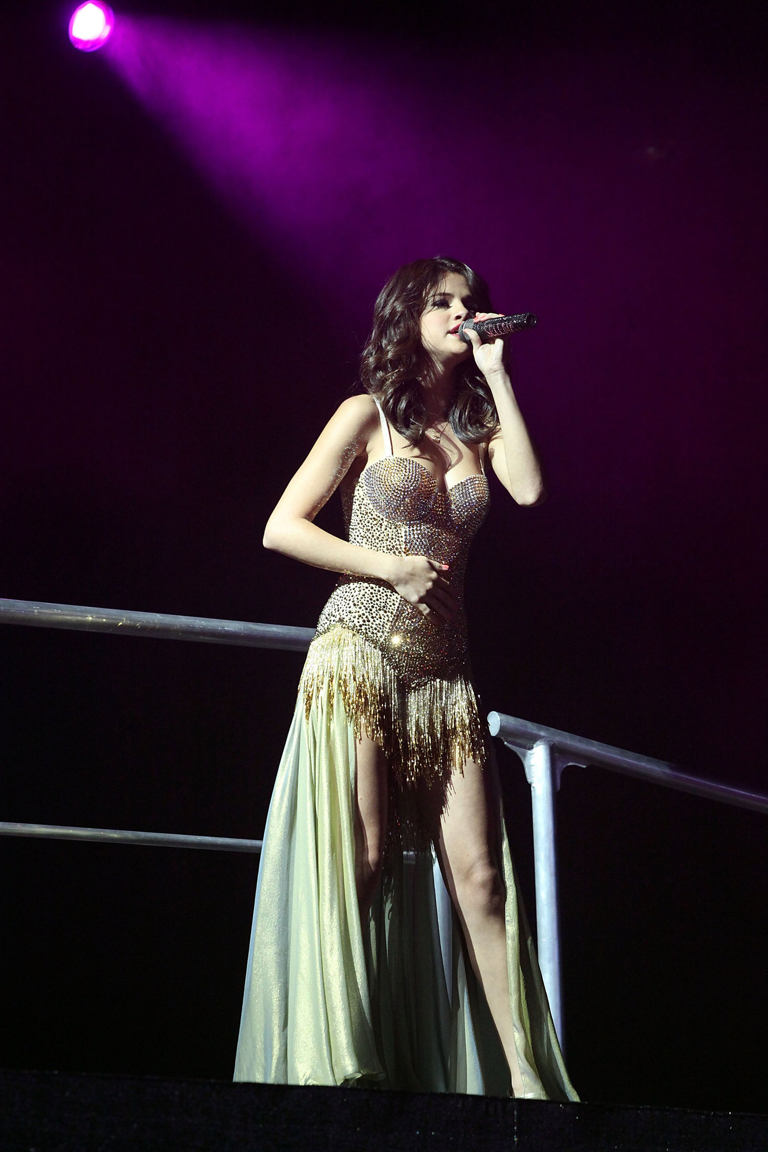 Selena Gomez performing at Bethel Woods Art Center in New York August 05, 2011 