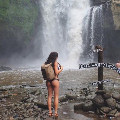 Christy May in a bikini - ass