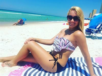 Mariah Alexis Vest in a bikini