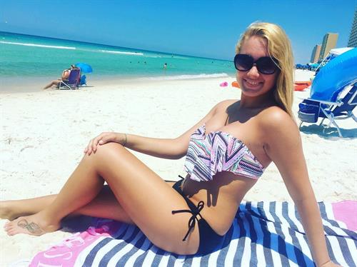 Mariah Alexis Vest in a bikini