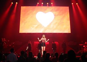 Taylor Swift on stage at the KIIS FM 2012 Jingle Ball concert at Nokia Theatre in Los Angeles - December 1, 2012 