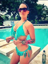 Marine Simoneau in a bikini