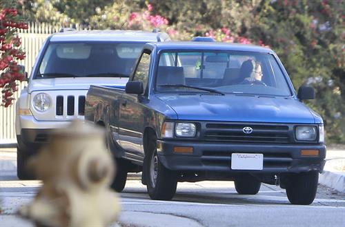 Kristen Stewart driving in Los Angeles - October 30, 2013  