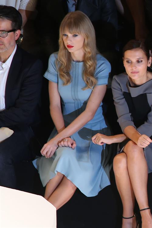 Taylor Swift at the Elie Saab Spring Summer 2012/13 fashion show in Paris 10/3/12 