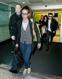 Kristen Stewart at JFK Airport in New York City 11/23/12 