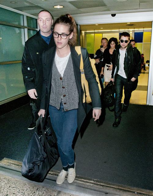 Kristen Stewart at JFK Airport in New York City 11/23/12 