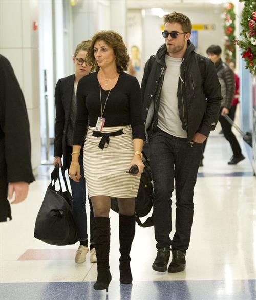 Kristen Stewart at JFK Airport in New York City 11/23/12 
