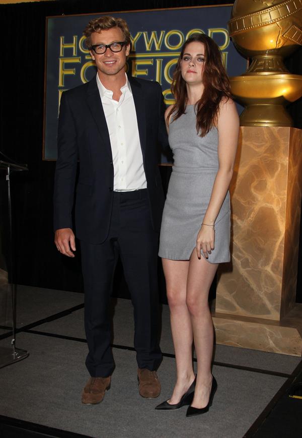 Kristen Stewart at Hollywood Foreign Press Association's Cecil B. Demille Award presentation in Beverly Hills 11/1/12