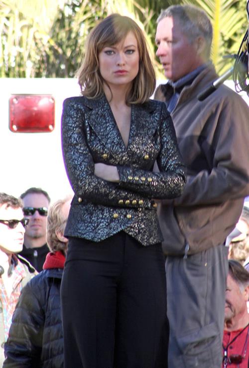 Olivia Wilde on the set of Burt Wonderstone in Las Vegas October 1, 2012