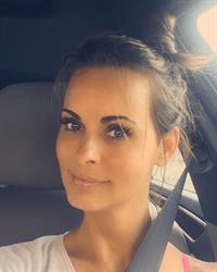 Karen McDougal taking a selfie