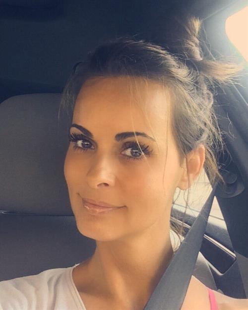 Karen McDougal taking a selfie