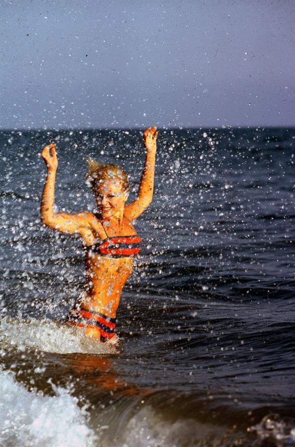 Elke Sommer in a bikini