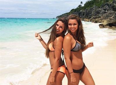 Elise Irvine in a bikini