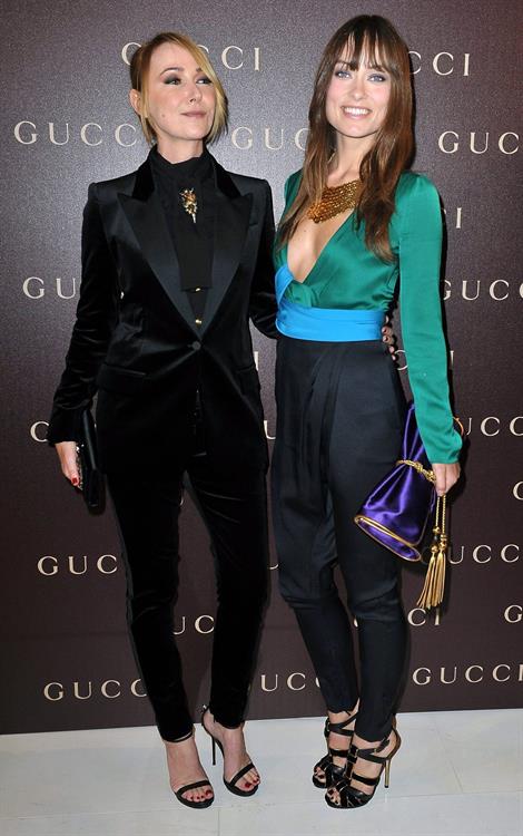 Olivia Wilde Gucci dinner at the Italian Embassy in Paris January 25, 2011 