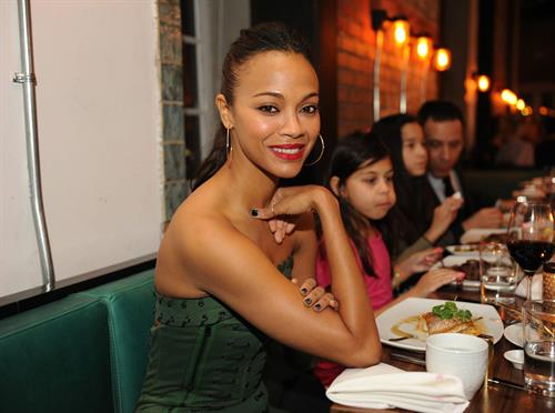Zoe Saldana Hosts a New Year's Eve bash at James Royal Palm Hotel in Miami Beach December 31-2012 