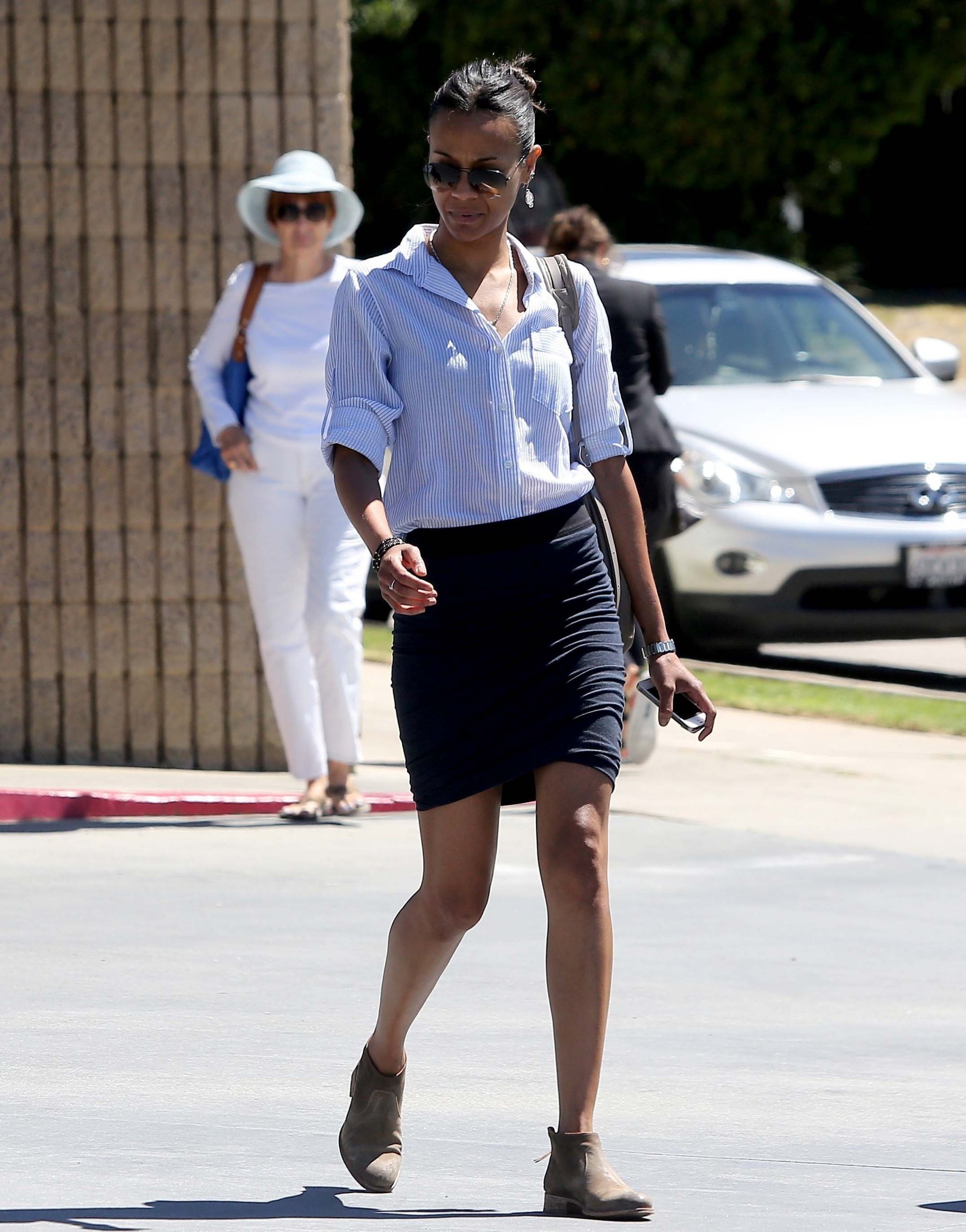 Zoe Saldana in Studio City 7/24/12  