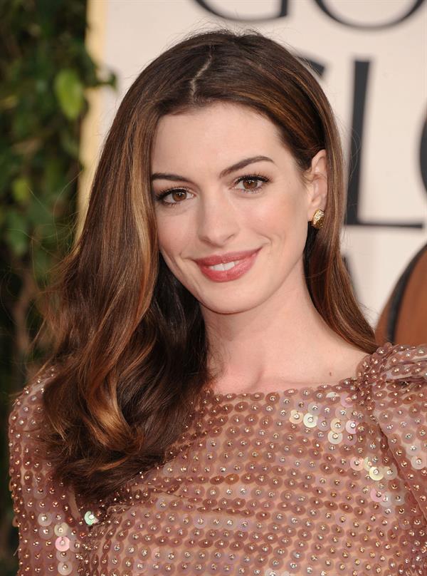Anne Hathaway 68th Annual Golden Globe Awards December, 2011 