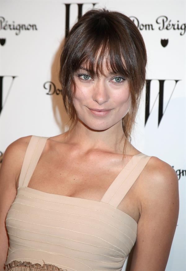 Olivia Wilde W Magazine Golden Globe party at Chateau Marmont on January 14, 2011