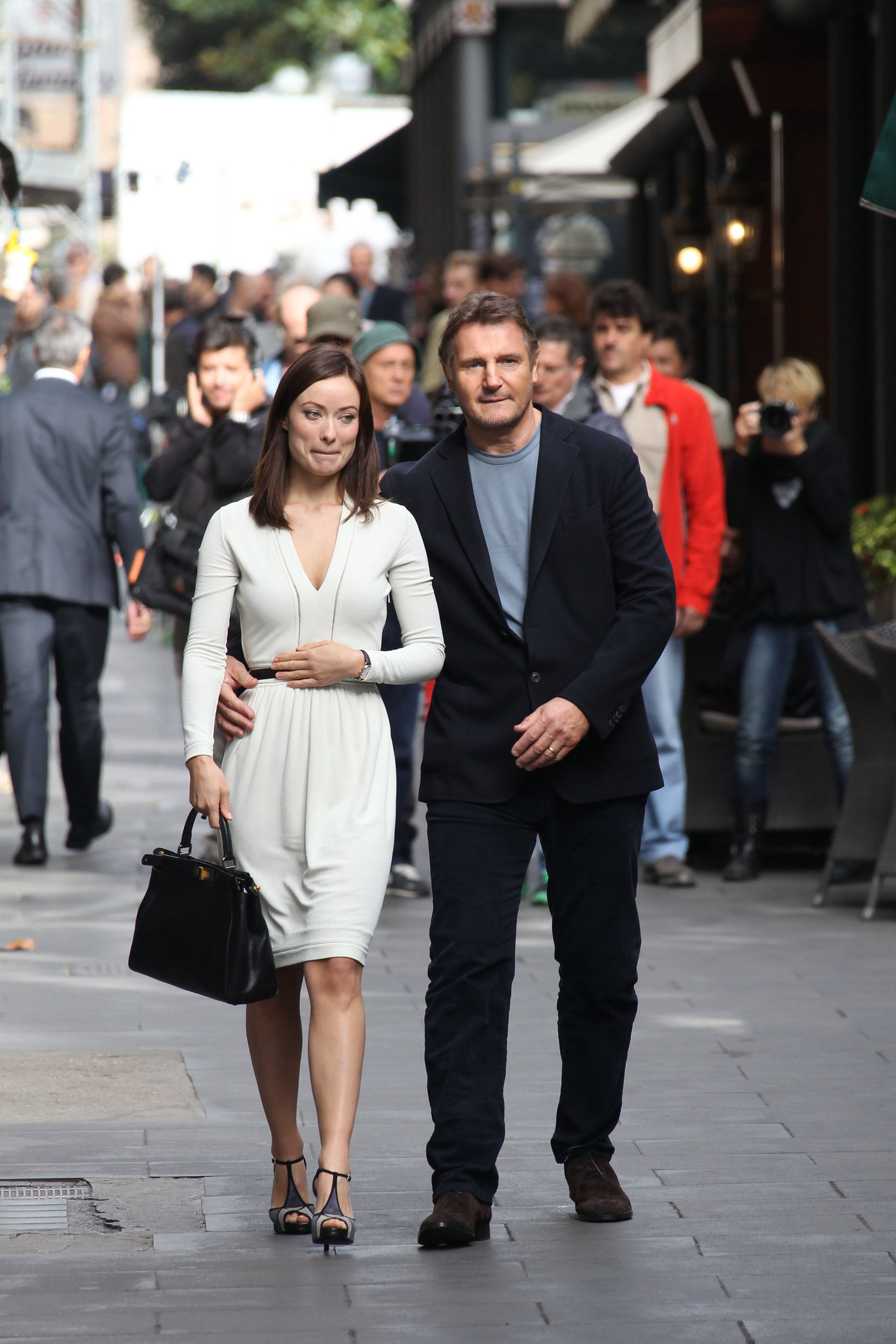 Olivia Wilde Filming  Third Person  in Rome (10/17/12) 