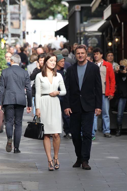 Olivia Wilde Filming  Third Person  in Rome (10/17/12) 