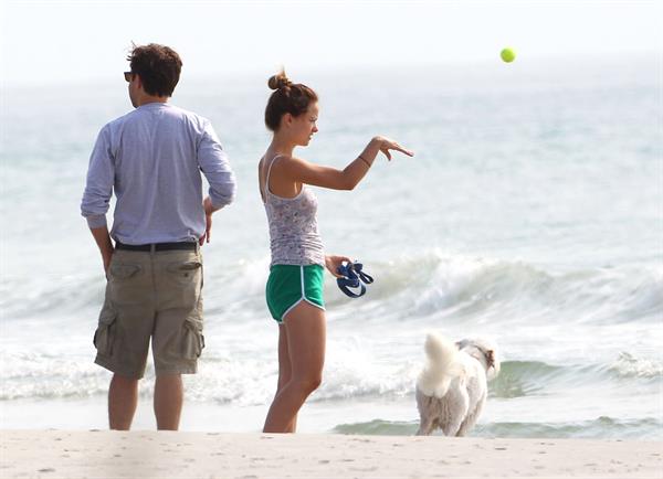 Olivia Wilde - on the beach in Wilmington,North Carolina - August 18 2012