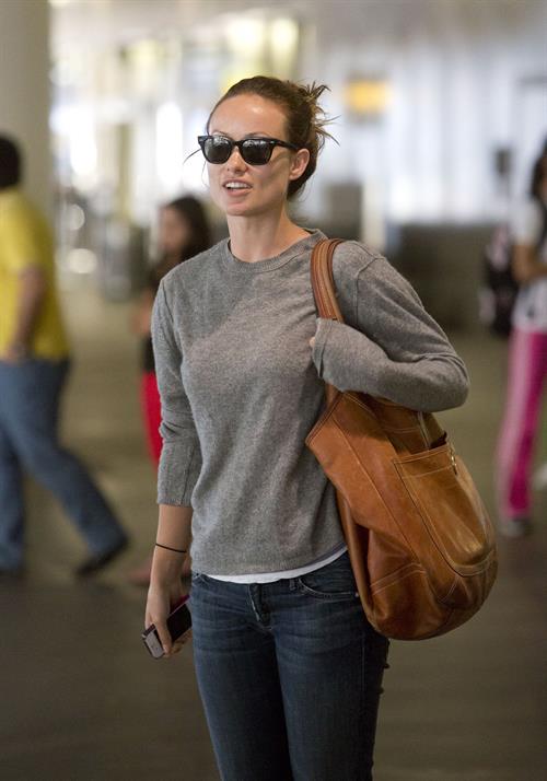 Olivia Wilde - Arrives at LAX Airport - August 13,2012