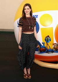 Anne Hathaway 20th Century Fox press day for Rio at Zanuck Theater January 28, 2011 
