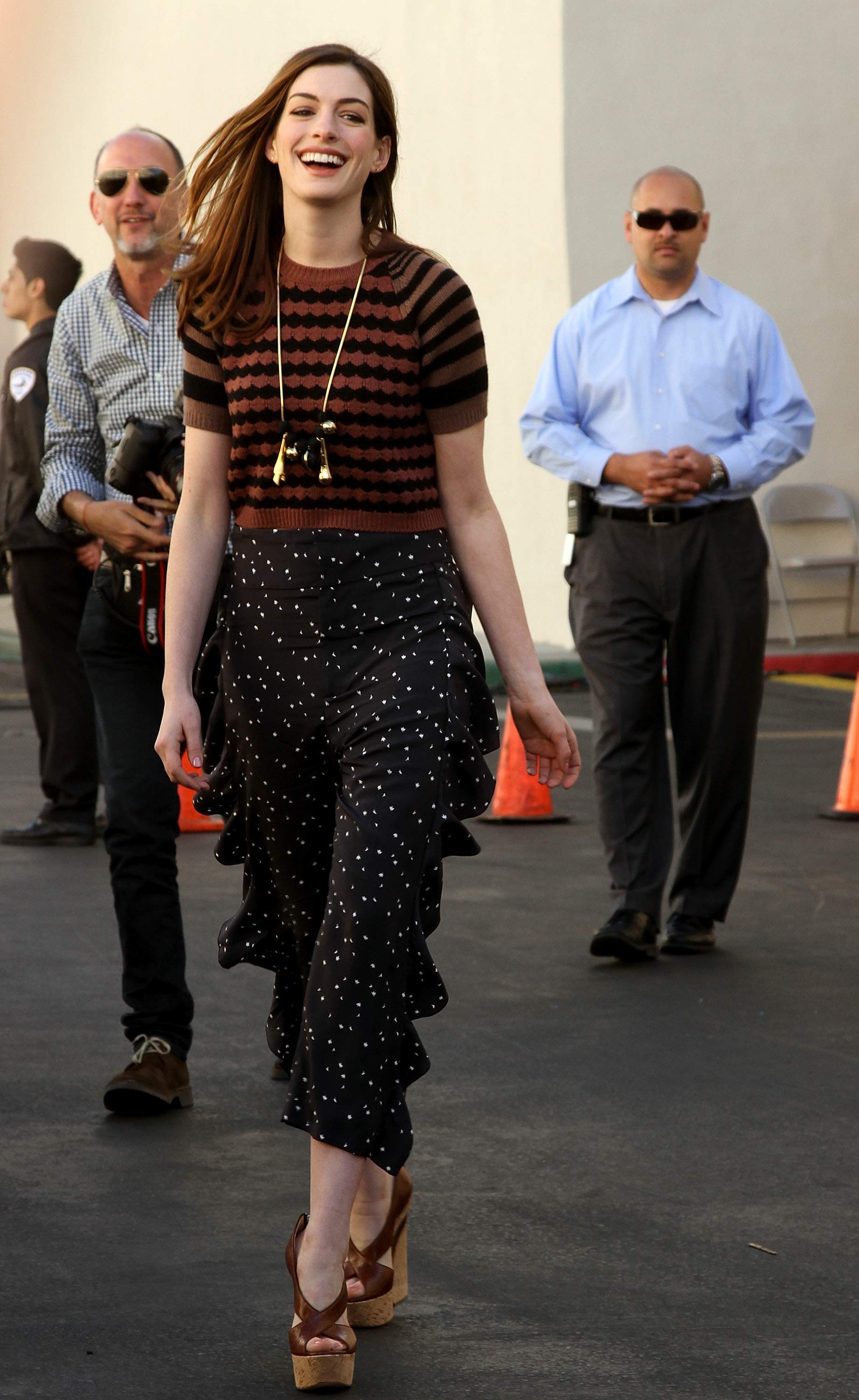 Anne Hathaway 20th Century Fox press day for Rio at Zanuck Theater January 28, 2011 