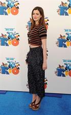 Anne Hathaway 20th Century Fox press day for Rio at Zanuck Theater January 28, 2011 