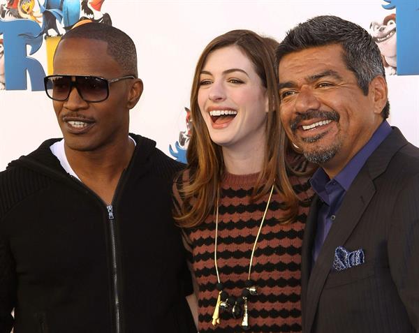 Anne Hathaway 20th Century Fox press day for Rio at Zanuck Theater January 28, 2011 