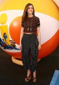 Anne Hathaway 20th Century Fox press day for Rio at Zanuck Theater January 28, 2011 