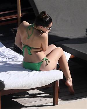 Kelly Brook bikini candids by the pool in Miami 2/1/13 
