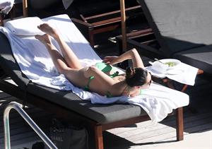Kelly Brook bikini candids by the pool in Miami 2/1/13 