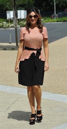 Kelly Brook - During a Skyride photoshoot - Manchester - July 7, 2012