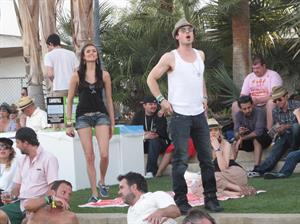 Nina Dobrev Coachella Valley Music Arts Festival day 3, April 17, 2011