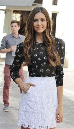 Nina Dobrev Visits  Etra  at The Grove in L.A. (September 28, 2012)
