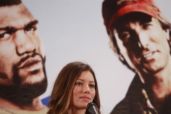 Jessica Biel at a press conference of the A-Team in Mexico City June 1, 2010 