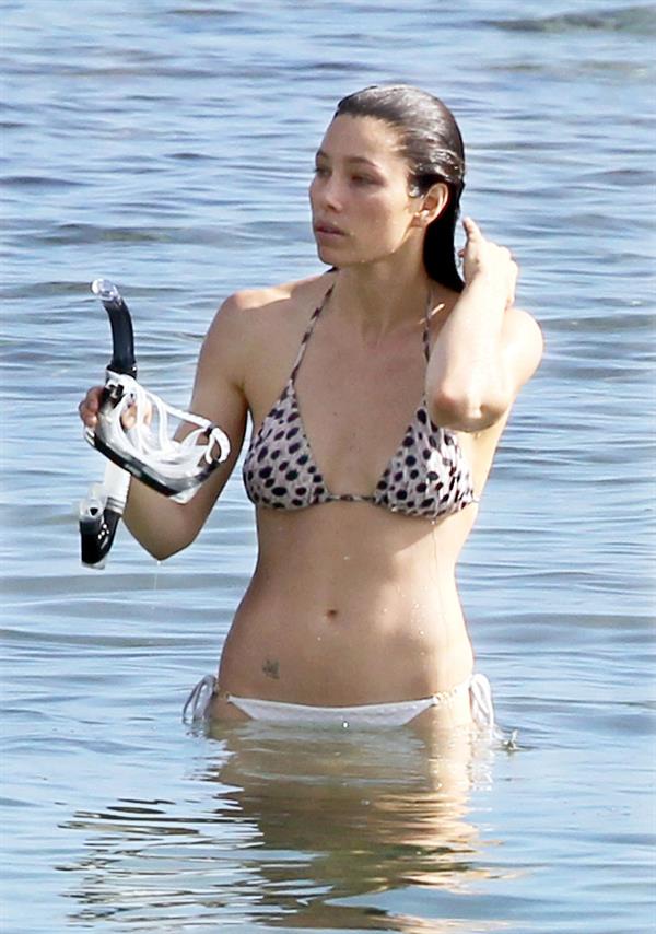 Jessica Biel in Hawaii on January 20, 2011