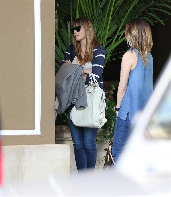 Jessica Biel At the Four Season Hotel in Beverly Hills, Feb 15, 2013