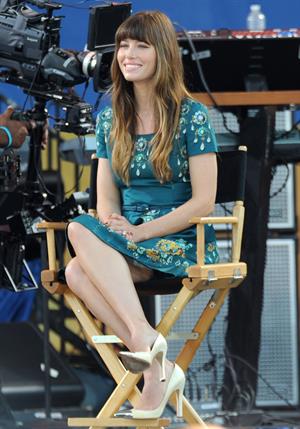 Jessica Biel Good Morning America in New York 03.08.12 