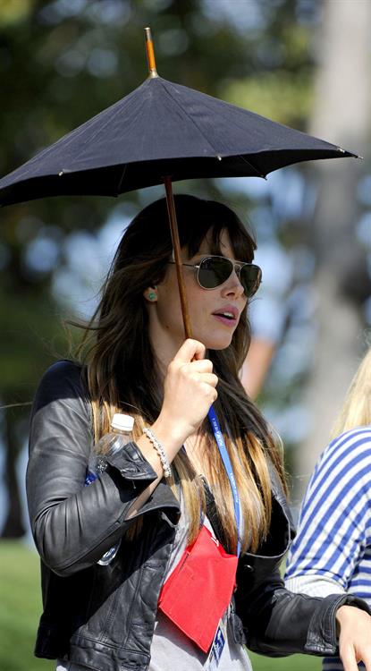 Jessica Biel  Scramble ehibition at Medinah Country Club - September 25, 2012 