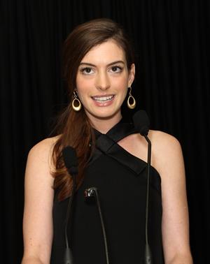 Anne Hathaway LA Gay Lesbian Center Benefit January 23, 2012