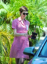 Anne Hathaway out about in Hollywood July 22, 2012 
