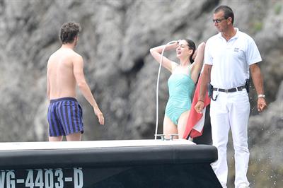 Anne Hathaway on vacation in Italy July 22, 2011 