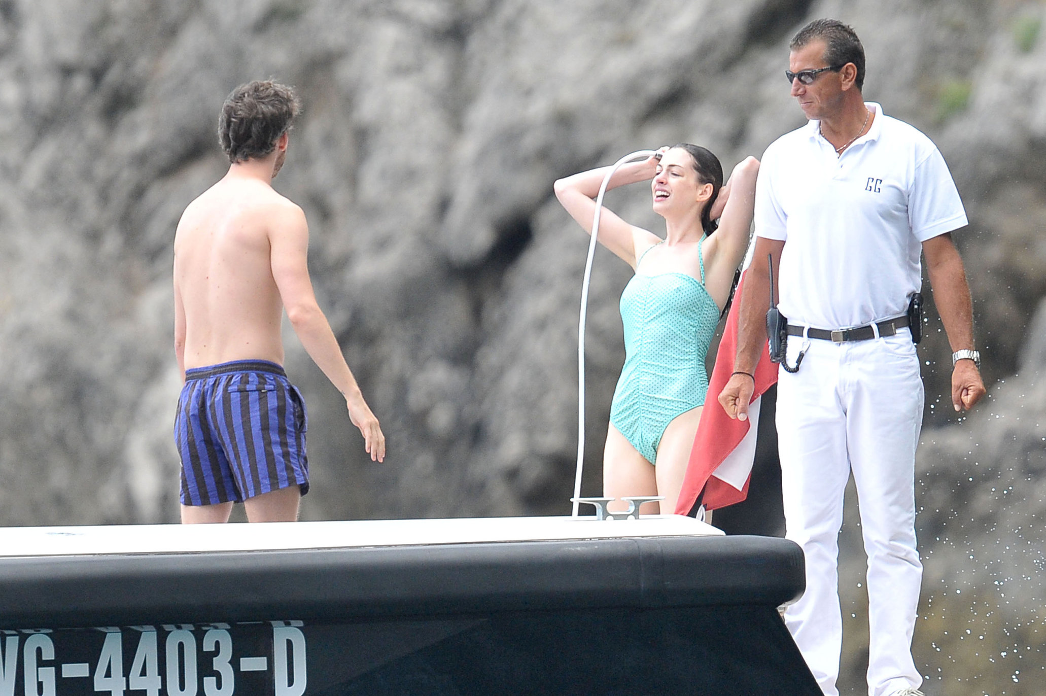 Anne Hathaway on vacation in Italy July 22, 2011 