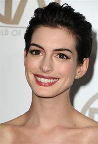 Anne Hathaway 24th Annual Producers Guild Awards at The Beverly Hilton Hotel in Beverly Hills January 26-2013 