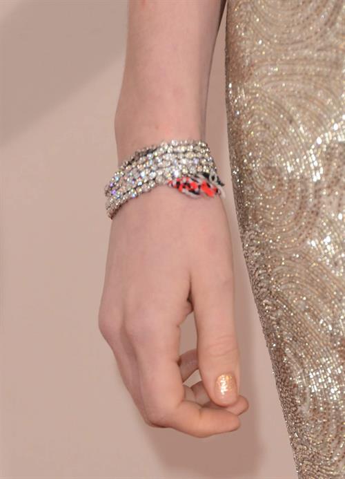 Anne Hathaway attends the Critics' Choice Movie Awards 2013 with Skinnygirl Cocktails at Barkar Hangar