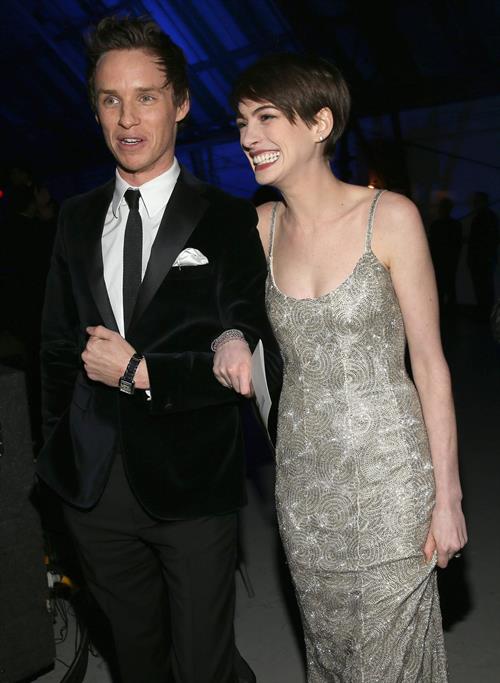 Anne Hathaway attends the Critics' Choice Movie Awards 2013 with Skinnygirl Cocktails at Barkar Hangar