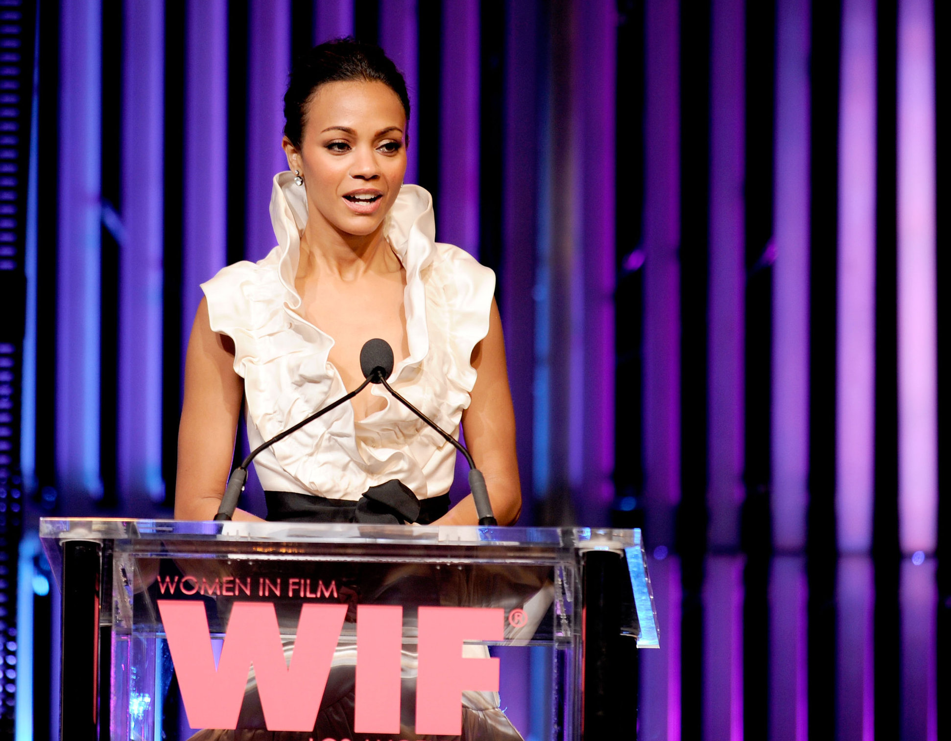 Zoe Saldana - 2010 Women In Film Crystal & Lucy Awards: A New Era - June 1, 2010