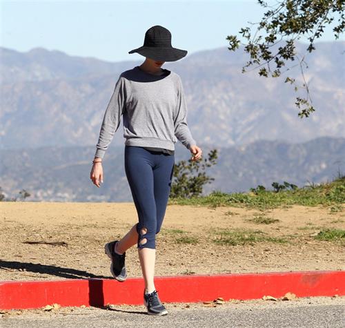 Anne Hathaway out and about in the Hollywood Hills 1/19/13 